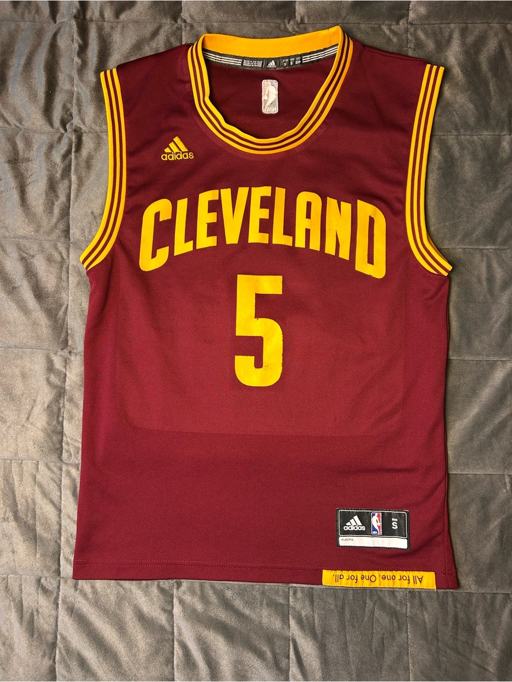 Adidas Cleveland Maroon & Gold Basketball Jersey - #5